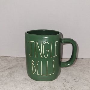 Rae Dun Jingle Bells Green Ceramic Mug